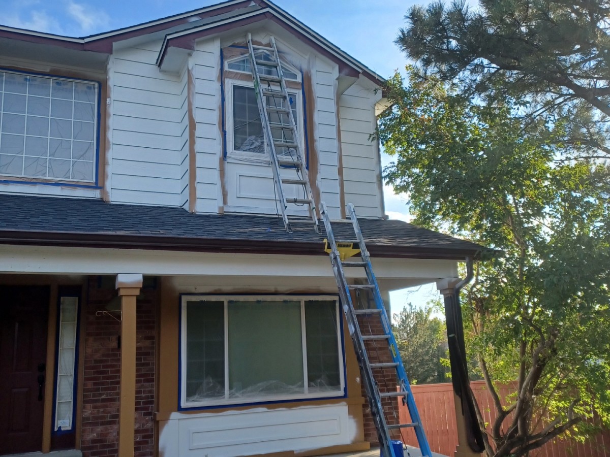 Exterior painting project in Arvada