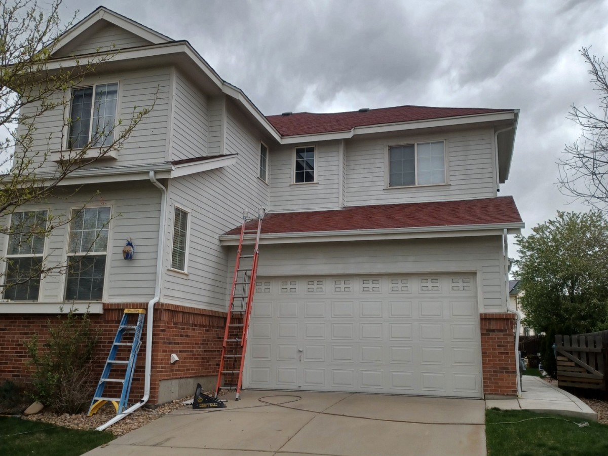 Exterior painting project in Arvada