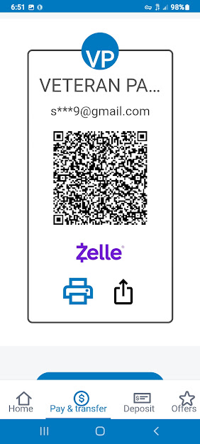 Zelle Payment QR Code