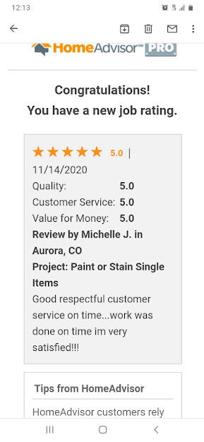 HomeAdvisor verified review