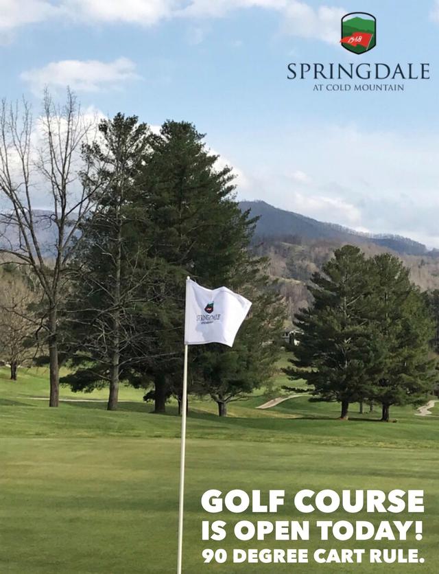 Driving Range is open