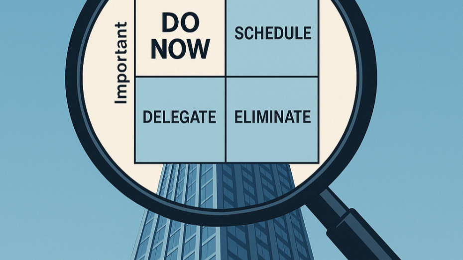 Schedule Quadrant - Eisenhower Matrix