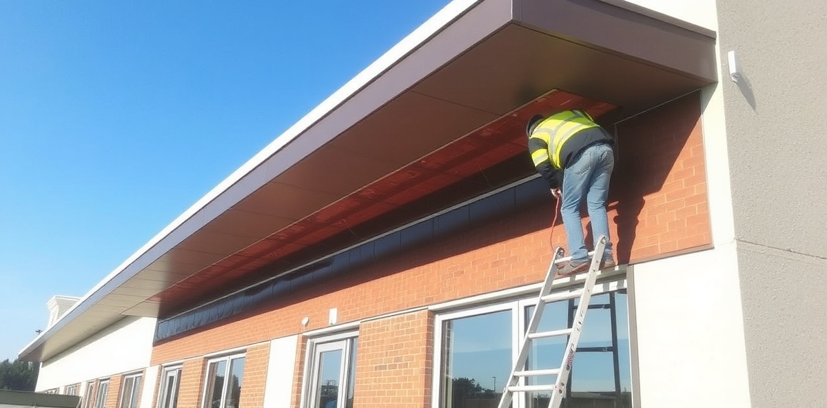 Professional roof repair work