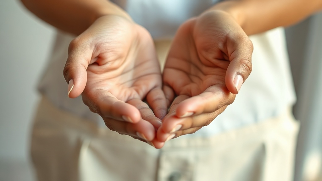 Supportive hands in therapeutic care