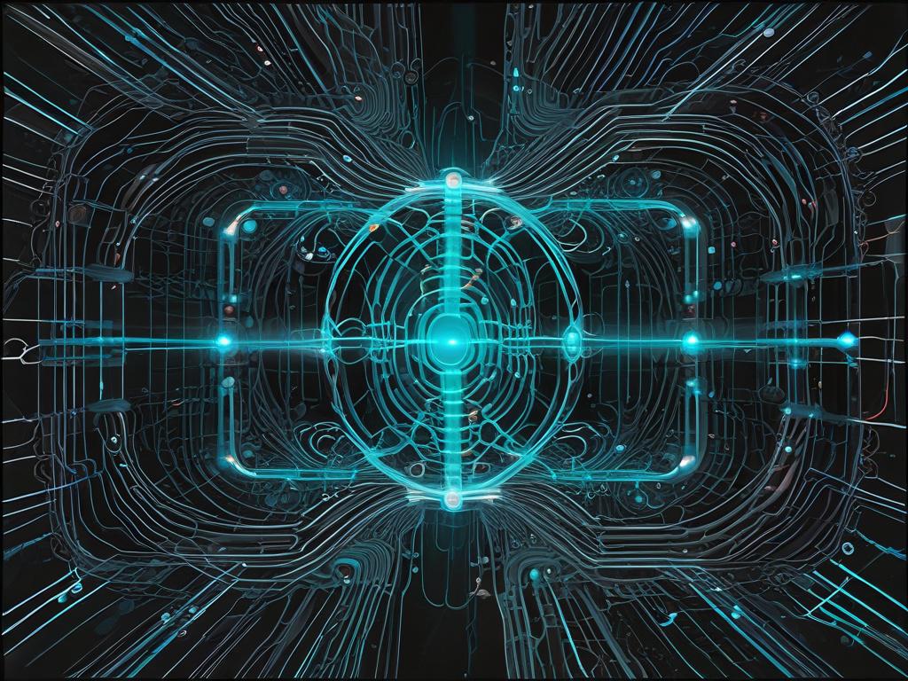 a realistic high resolution image showing an abstract representation of