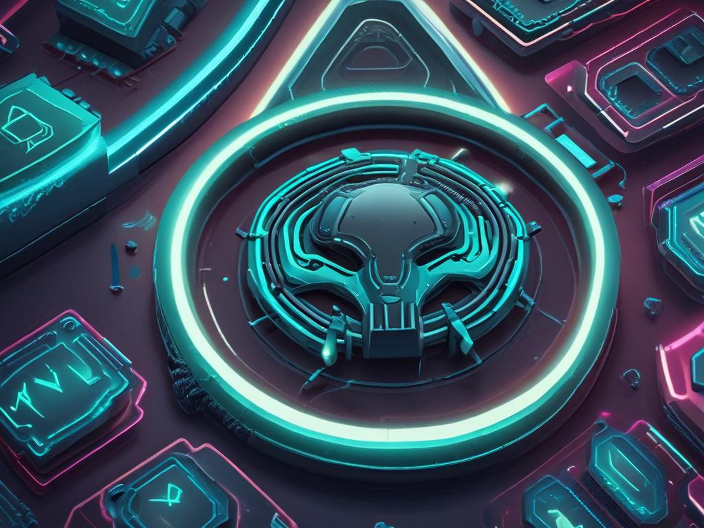 a realistic high resolution image of a futuristic AI themed