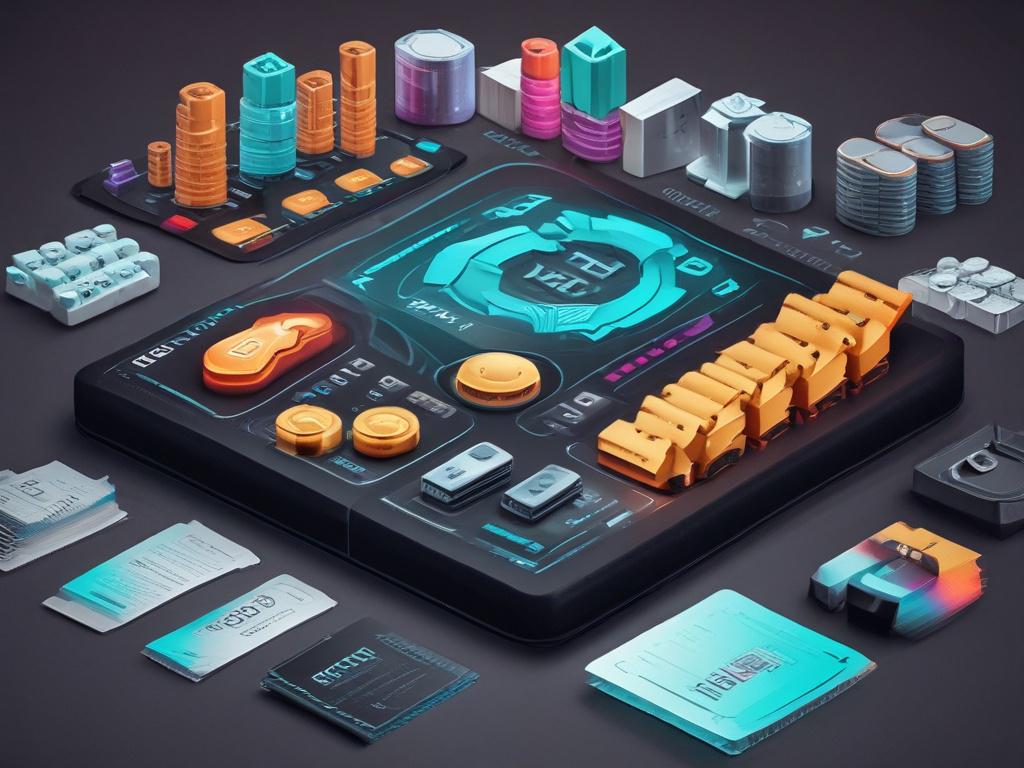 a realistic high resolution image of a tokenomics table, featuring