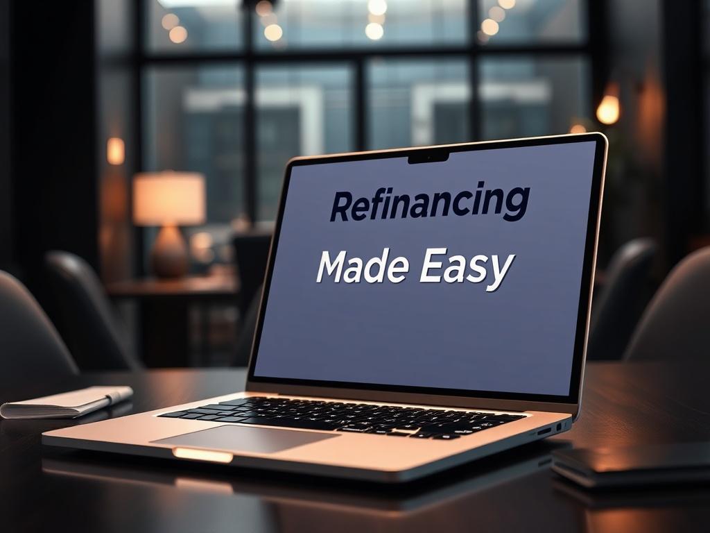 Generate a high resolution image of a sleek laptop displaying