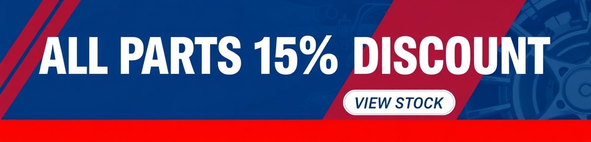 All parts 15% discount promotional banner