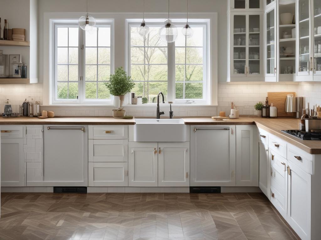 A close up shot of a beautifully renovated kitchen showcasing