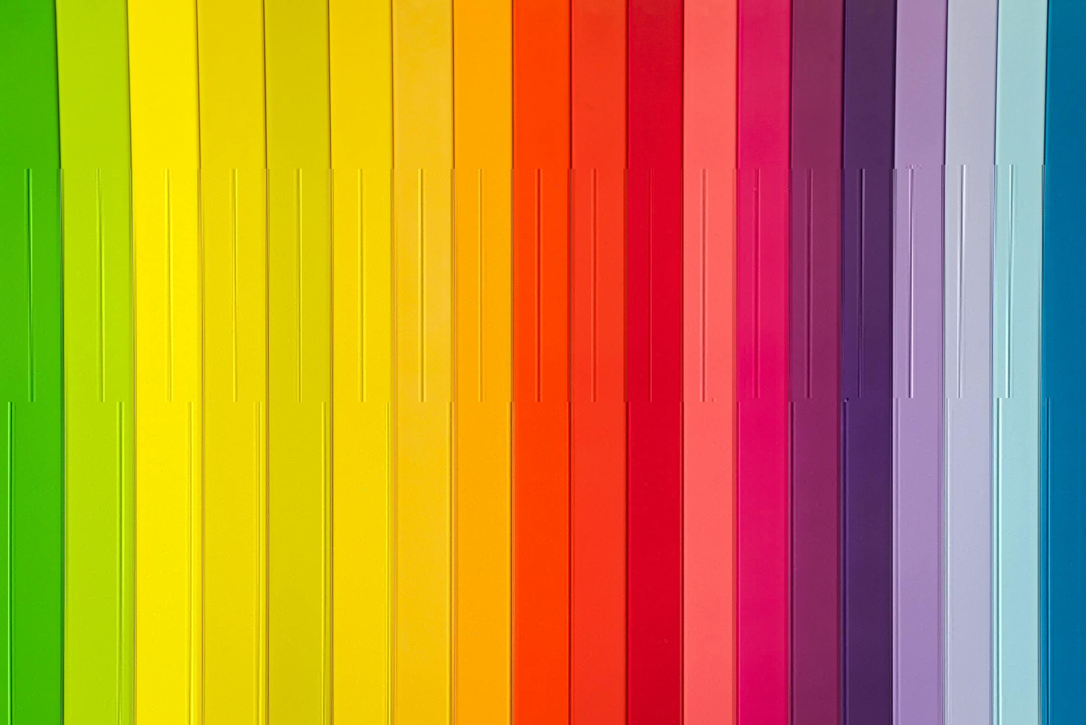 Colorful rainbow striped pattern ideal for creative design projects.