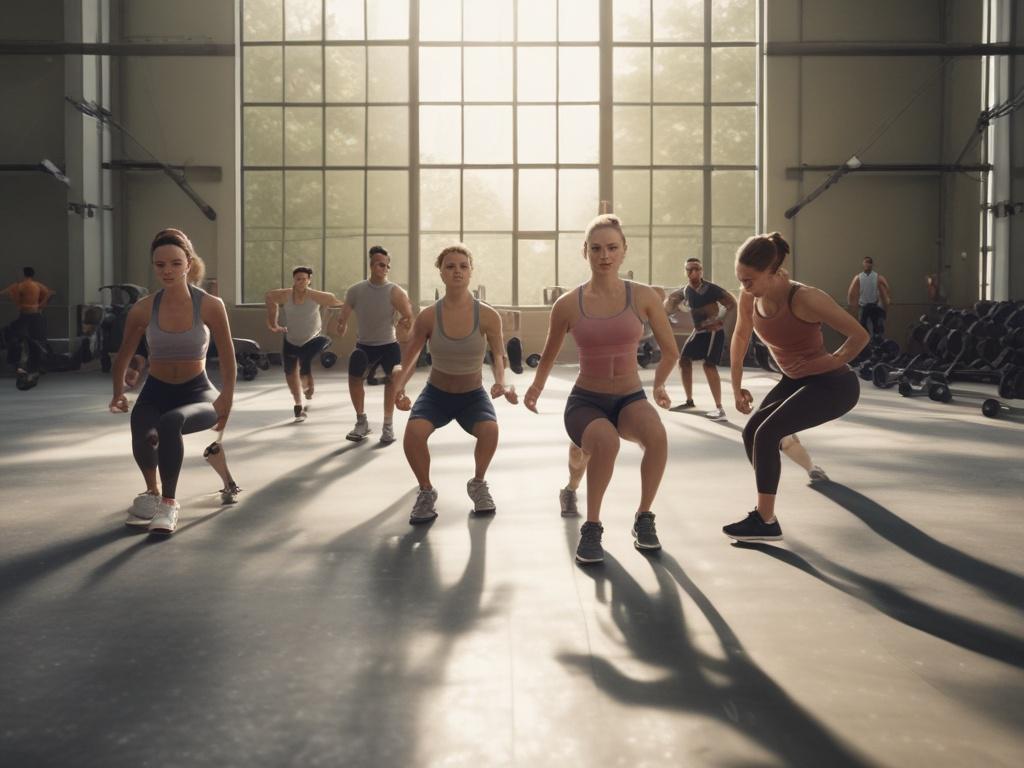 group training, fitness class, workout, community, motivation