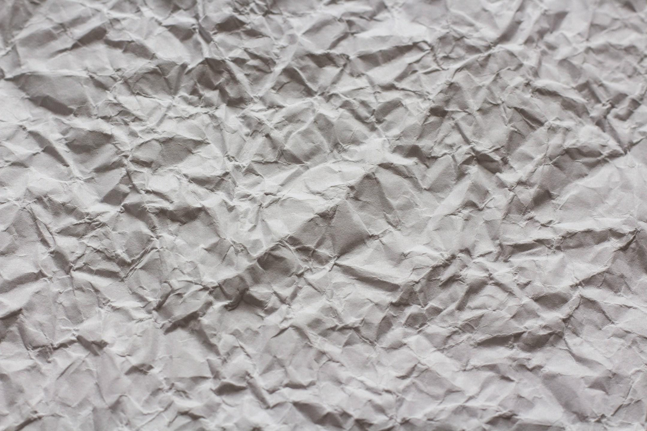 White paper texture (crumpled paper)