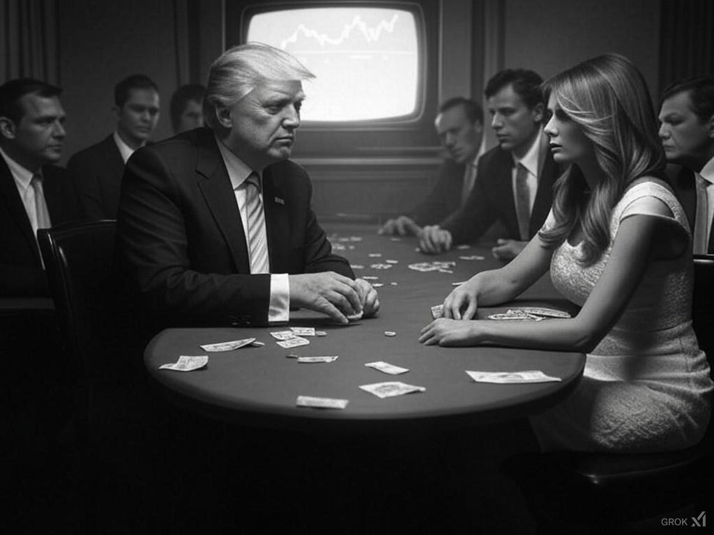 On a cold January night in 2025 ambition stalked greed down the crooked alleys of finance, and returning US President Donald Trump dealt himself another winning hand with $Trump coin.