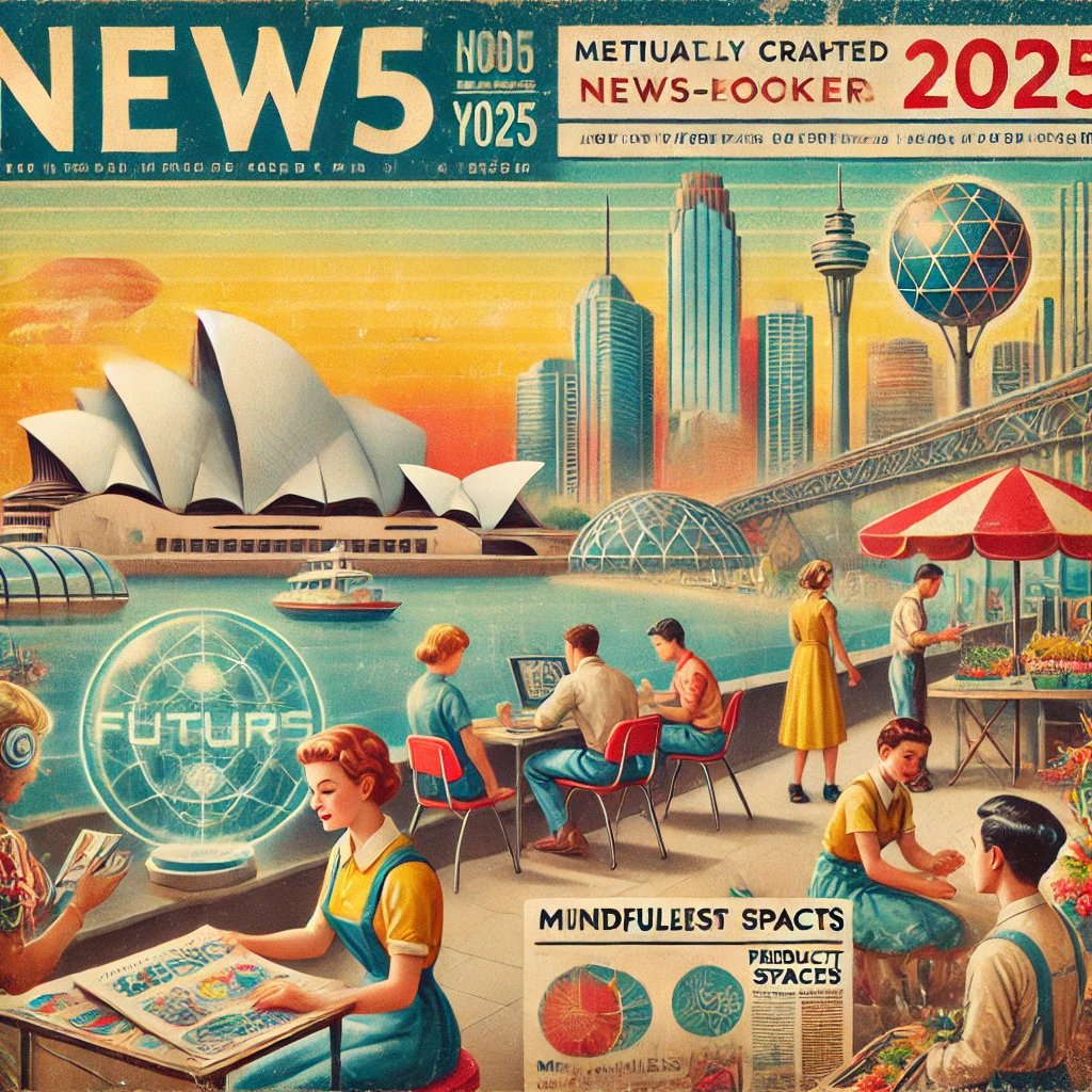 dall·e 2025-01-29 09.18.07 - a meticulously crafted vintage-style illustration inspired by 1950s news magazine covers, designed with a futuristic twist. the scene portrays a vibra.webp