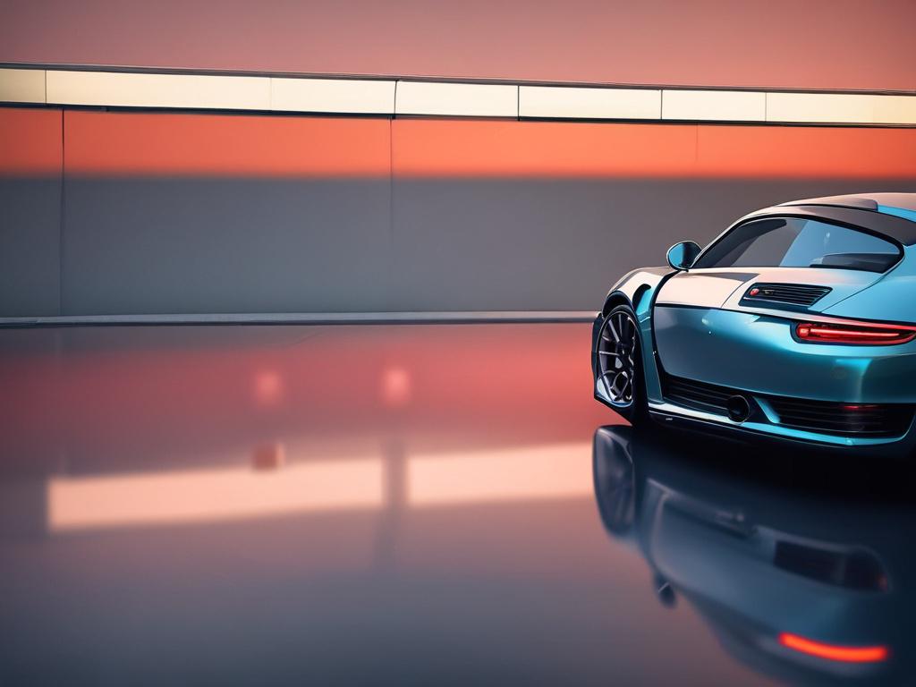 A high end Porsche with paint protection film applied, showcasing