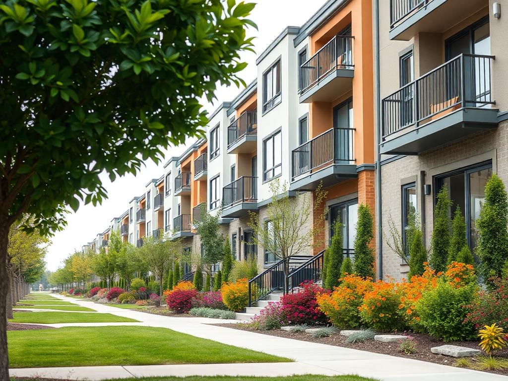 A high resolution close up shot of a modern residential