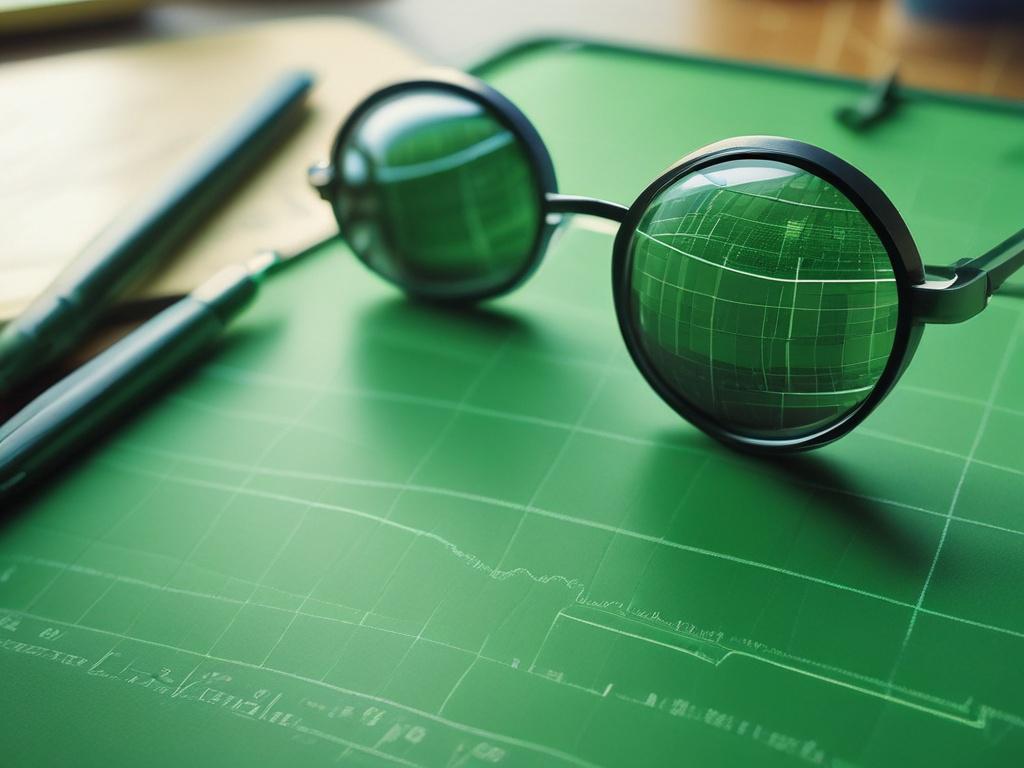 close up shot of an investment portfolio analysis session, high