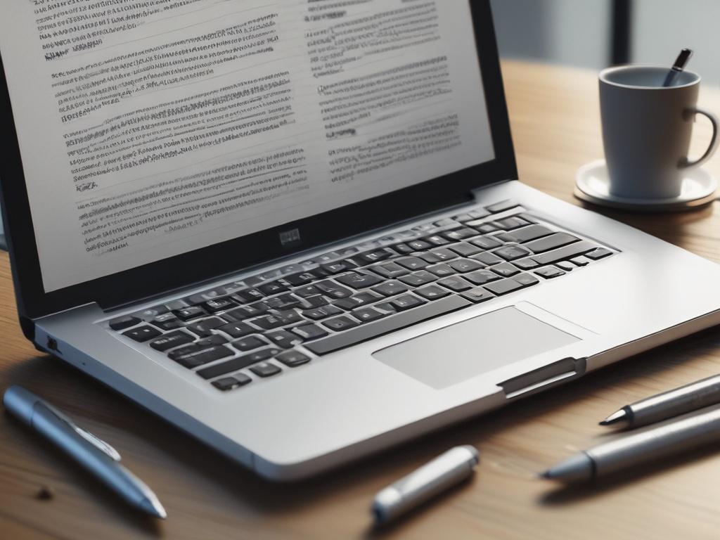 a close up shot of a laptop displaying a well
