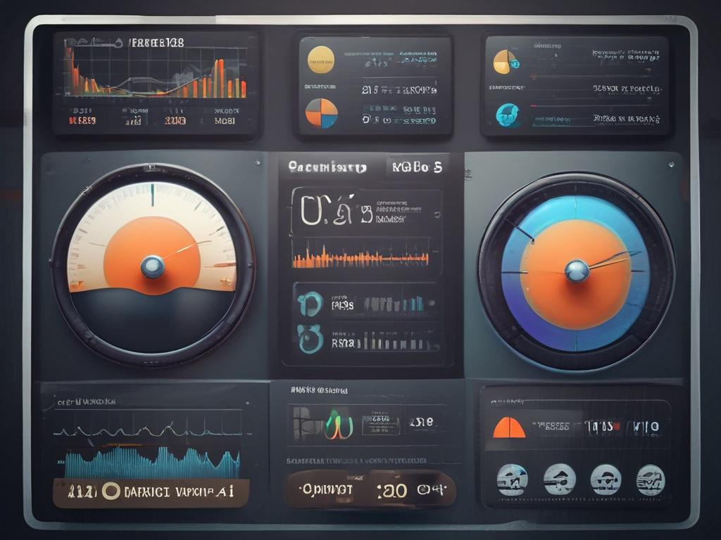 a close up shot of a digital marketing dashboard displaying