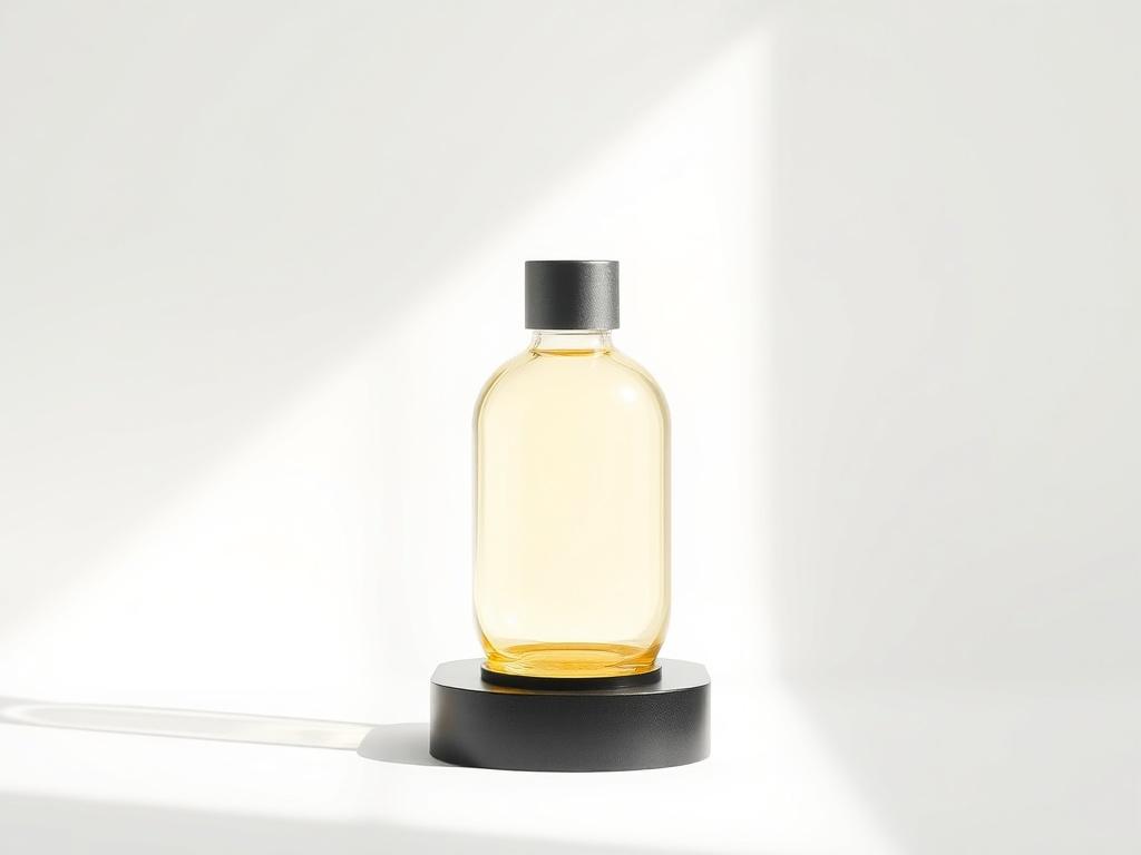 An elegant, minimalist award designed to resemble an essential oil