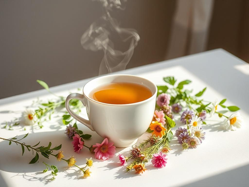 A beautiful, high resolution image of a steaming cup of