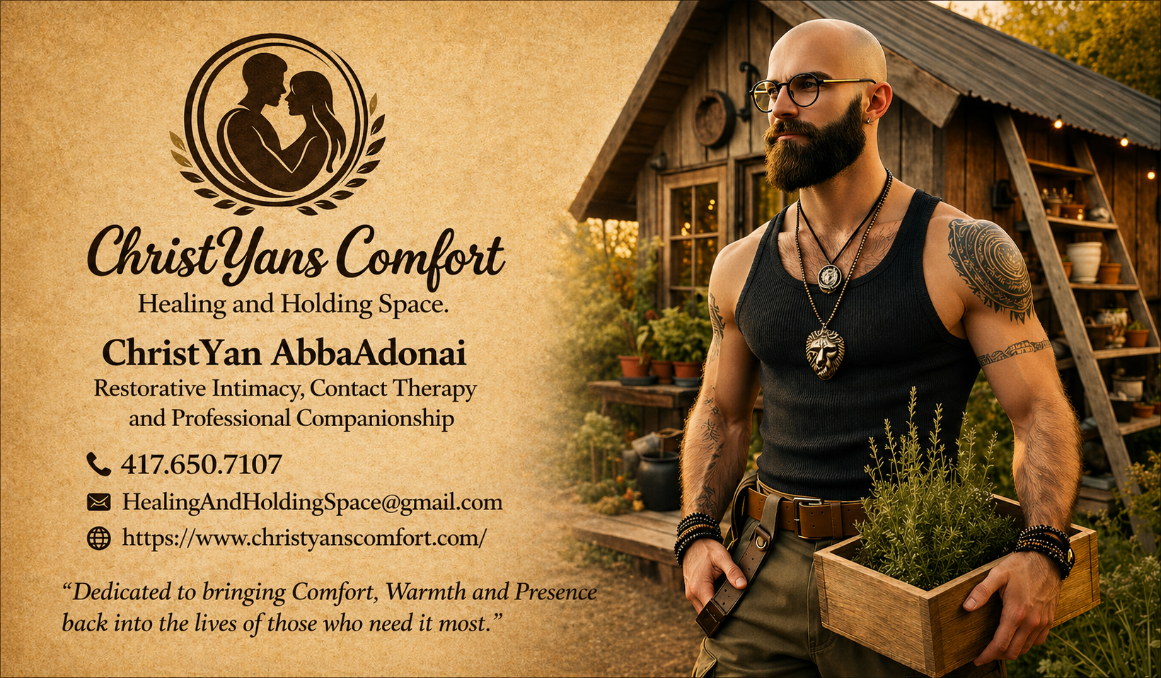Healing and connection visual for therapeutic services
