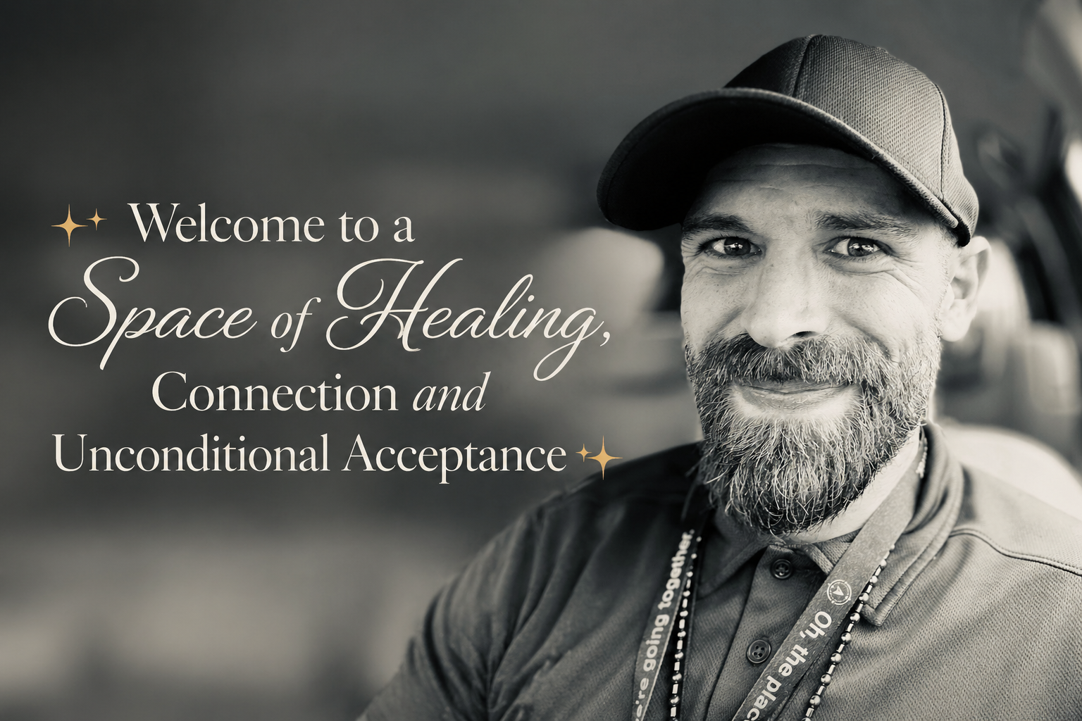 Safe, compassionate healing space with warm lighting and comfort