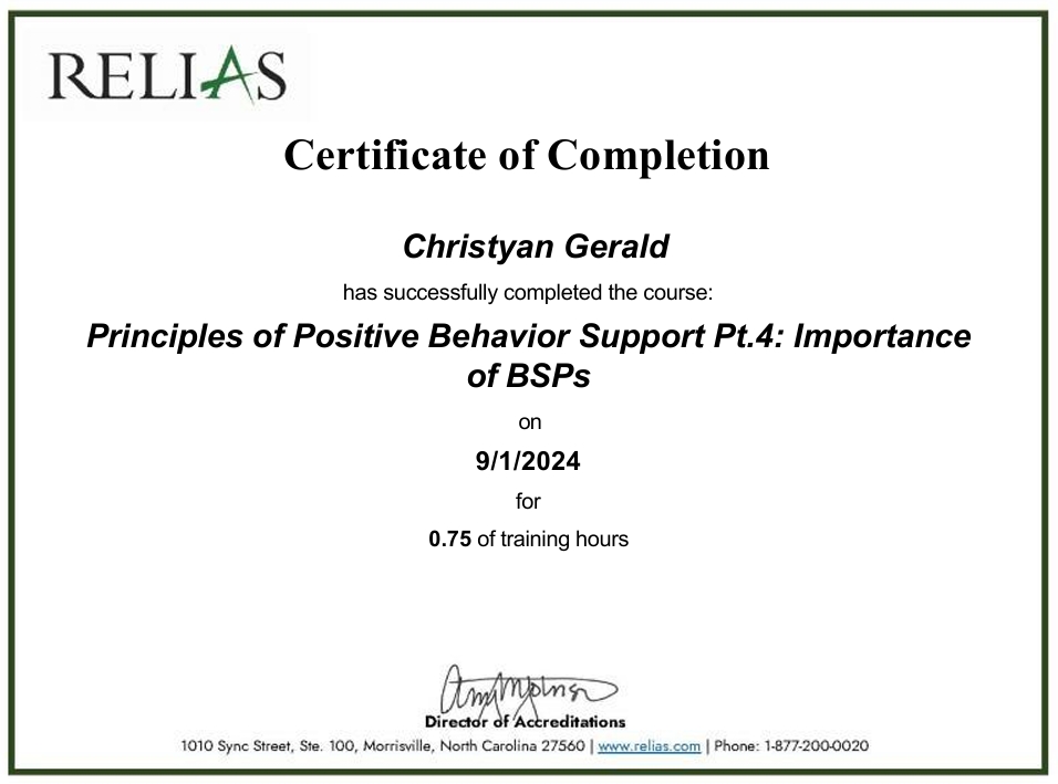 Principles of Positive Behavior Support Pt.4: Importance of BSPs