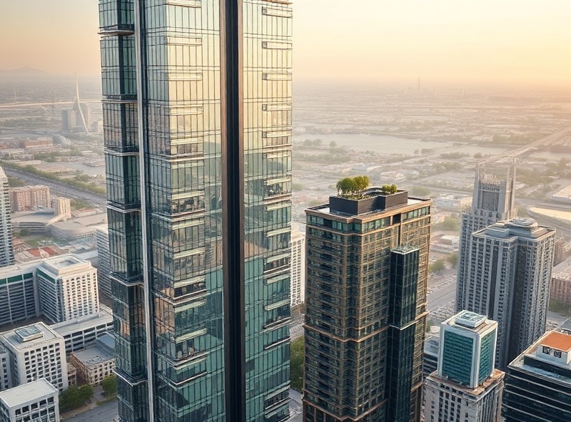 Q-DAC integration in smart city high-rise skyscraper