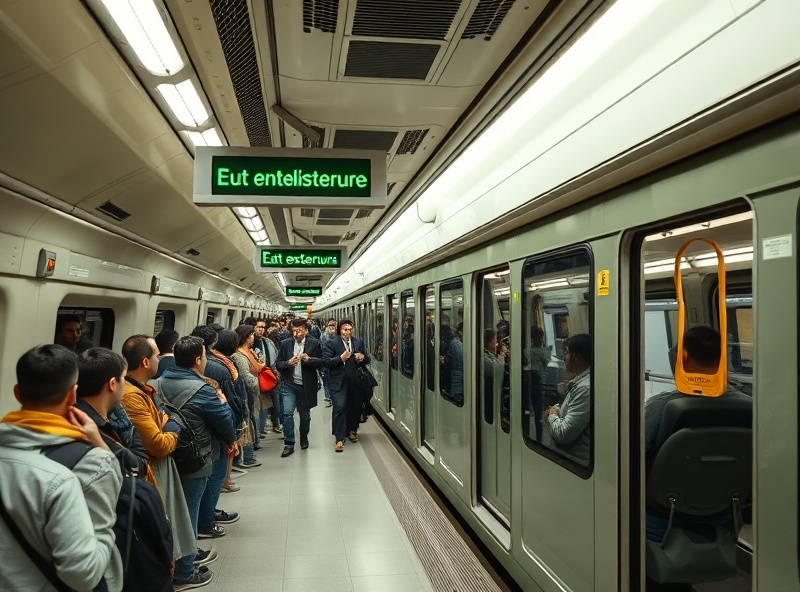 Q-DAC technology integrated into train station with crowds