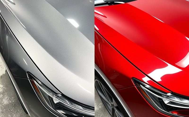 Before and after paint correction - oxidized to mirror shine