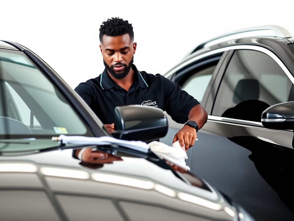 Professional car exterior detailing