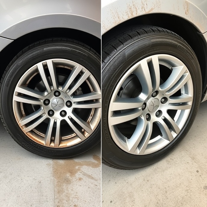 Car wheel and tire detailing transformation