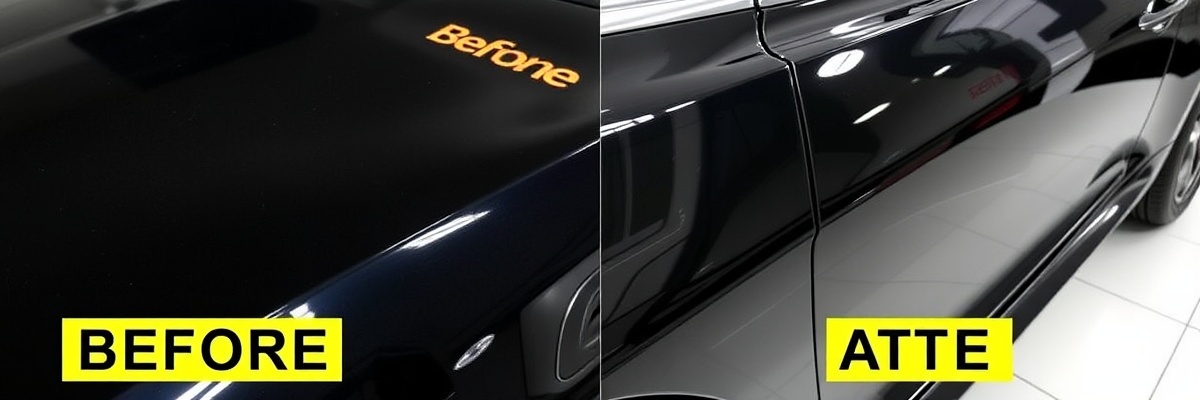 Luxury vehicle exterior detailing transformation - mirror finish