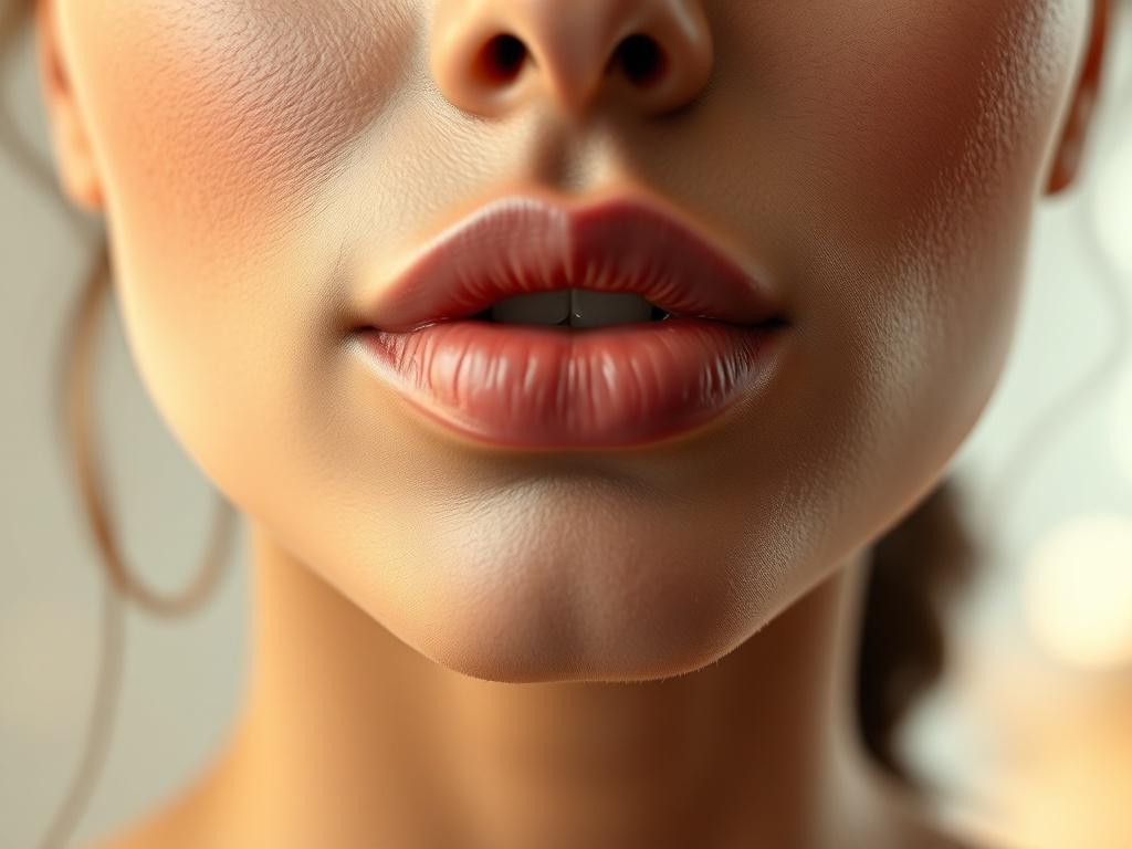**AI Image Generation Prompt:**

Create a realistic, high-resolution photo featuring a close-up of a woman’s lips that have been beautifully enhanced with permanent lip blushing. The woman should have plump, luscious lips, showcasing a subtle blush of color that harmonizes with her natural skin tone. The lips should look youthful and appealing, emphasizing the volumetric allure without any signs of lip fillers. 

In the composition, focus solely on the lips; there should be no other subjects or distracting 