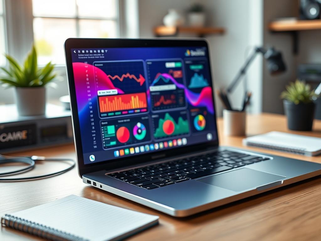 A hyper realistic close up shot of a modern digital