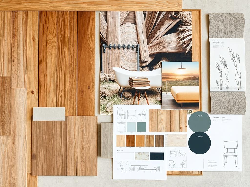 A customized yard office design concept showing different styles and
