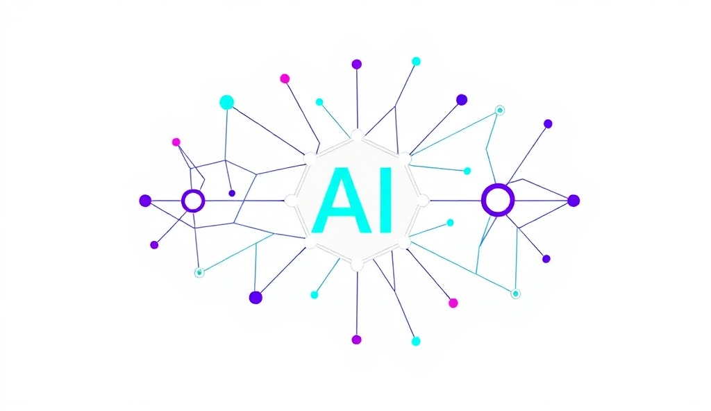 Illustration abstraite AI