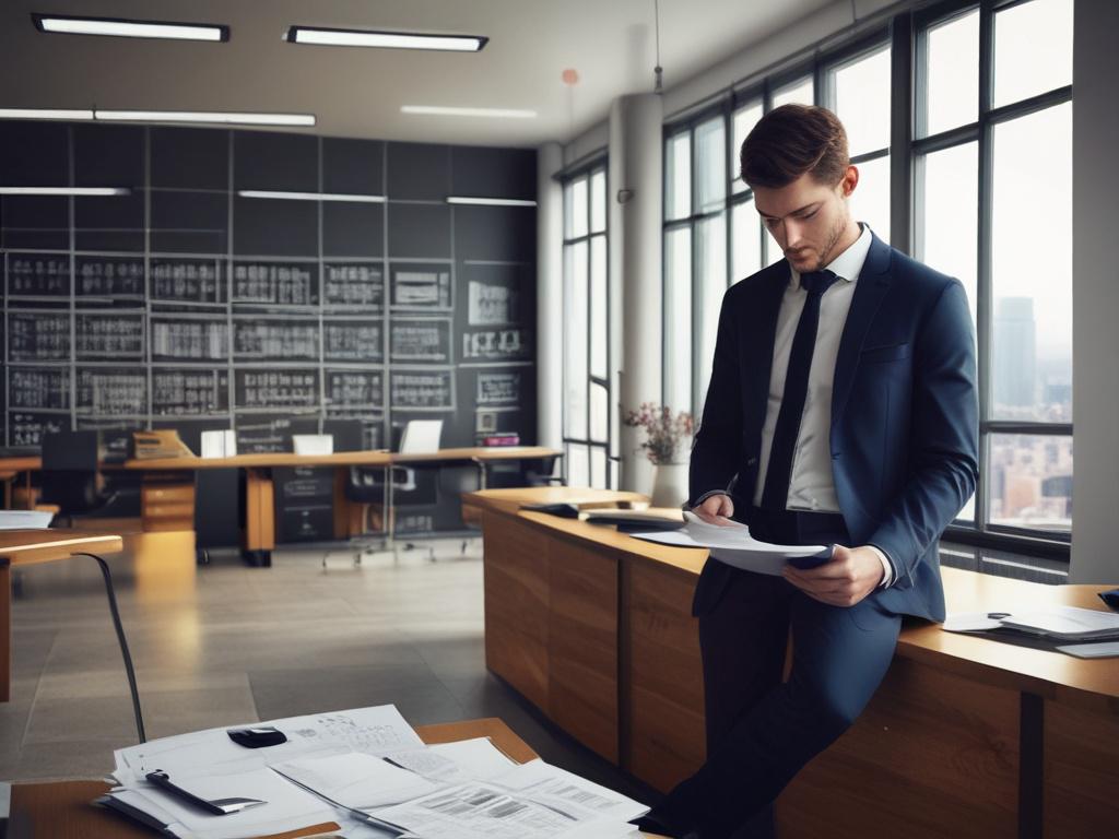 A realistic high resolution of a confident young professional standing