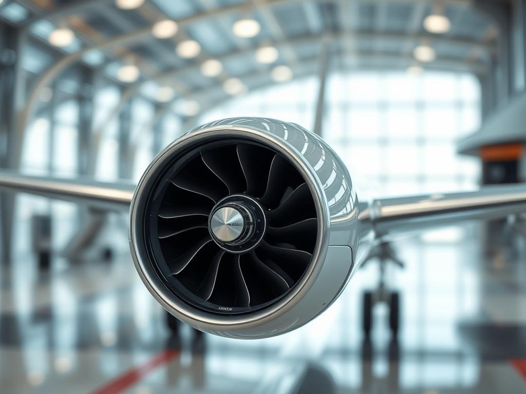 A hyper realistic close up image of a futuristic propulsion