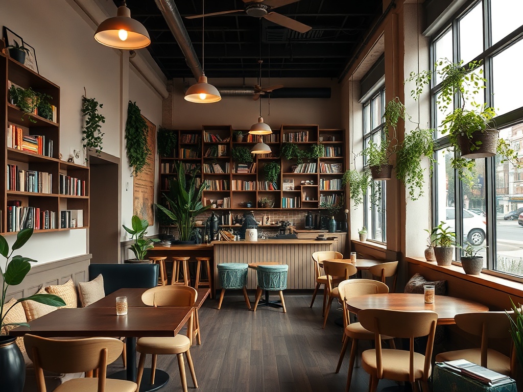 Cozy Coffee House for Journaling and Creative Expression