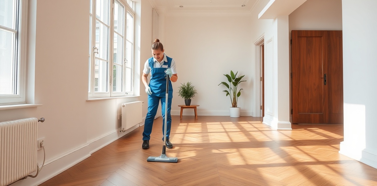 Professional cleaner attention to detail
