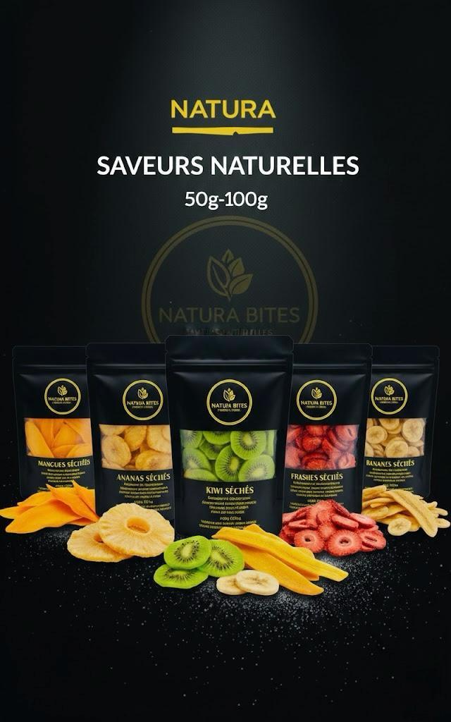 Professional flat lay of dried fruit assortment