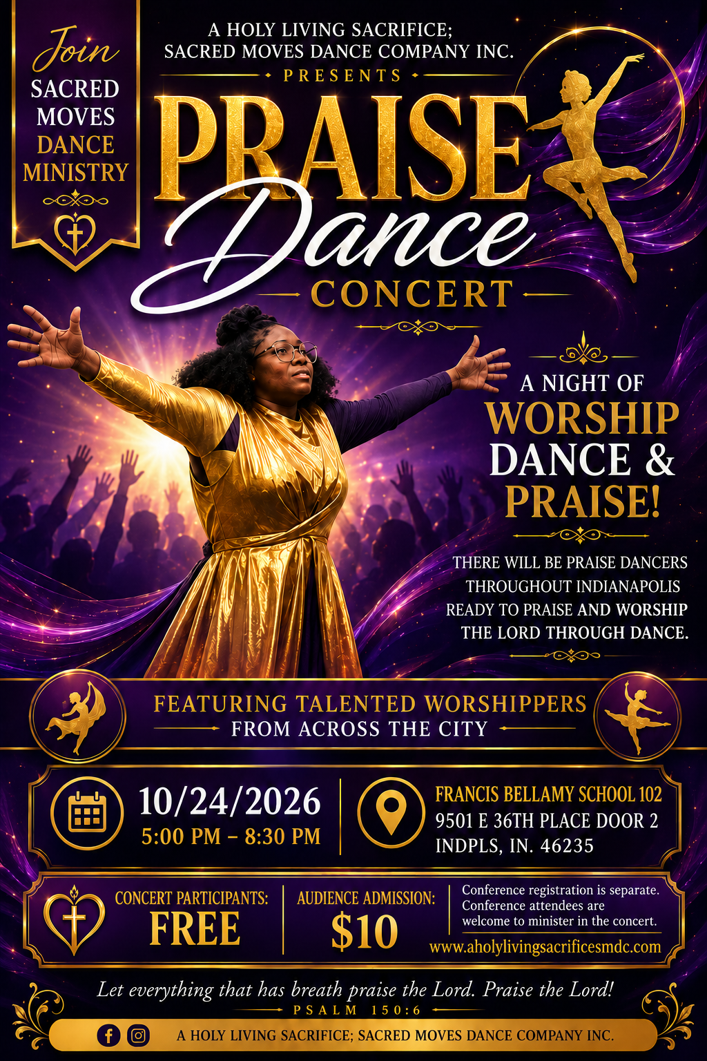 Evening of Worship and Performance flyer