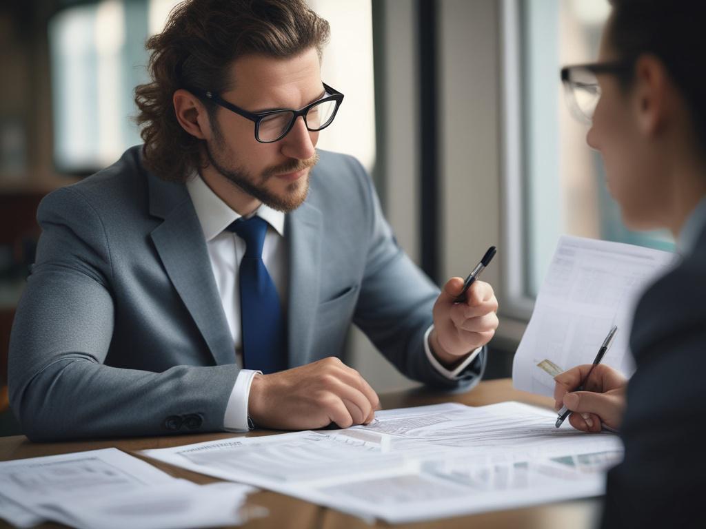 close up shot of a business professional discussing trade finance