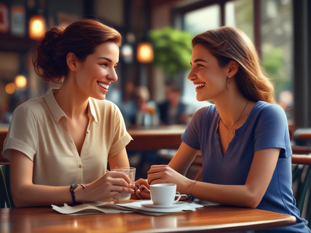 A woman with an inviting smile, dressed elegantly, engaging in