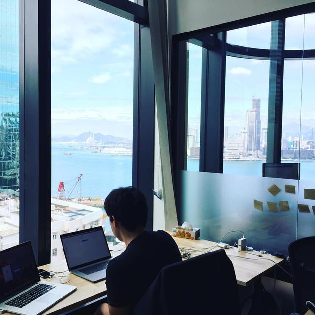 Finally a sunny day! Office with a view