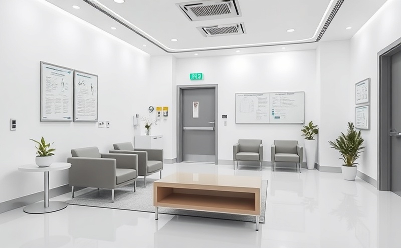 Pristine medical office reception area with clinical cleanliness