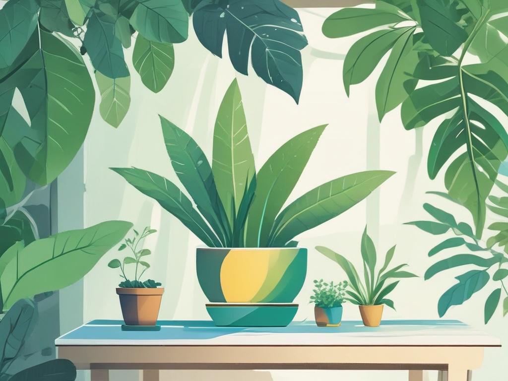 A high quality illustration of a vibrant green plant with